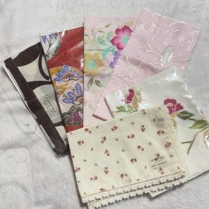 Colorful Floral Handkerchief Set(6pcs)